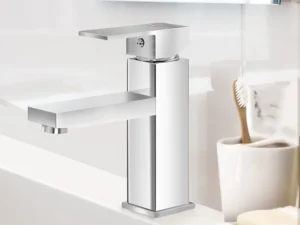 Cefito Bathroom Basin Mixer Tap Square Faucet Vanity Laundry Chrome