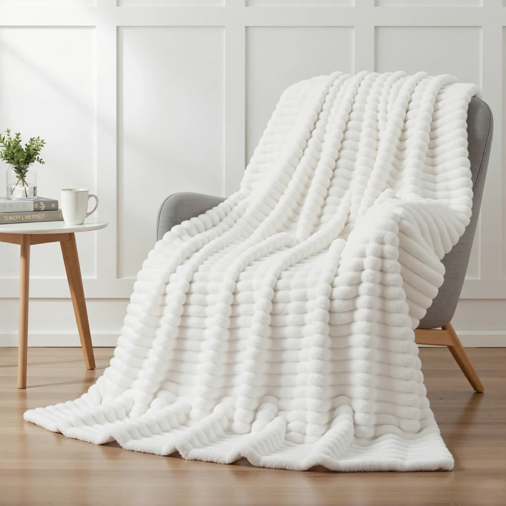 Giselle 152x203cm Throw Blanket Queen Fleece Lightweight Cozy Sofa Couch Bed