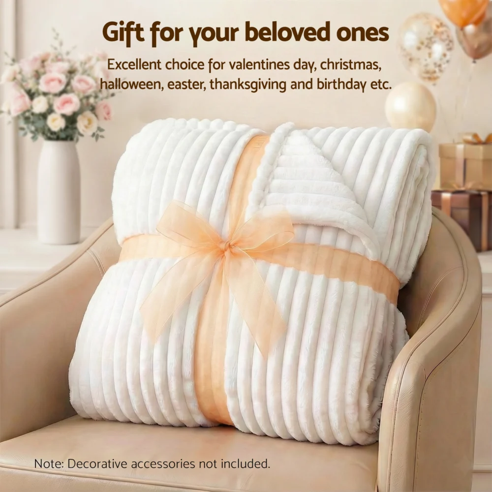 Giselle 152x203cm Throw Blanket Queen Fleece Lightweight Cozy Sofa Couch Bed
