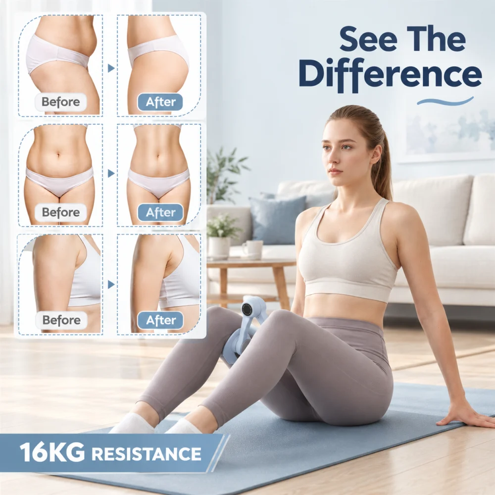 Everfit Thigh Master Pelvic Floor Muscle Exercise Trainer Devices for Women Blue