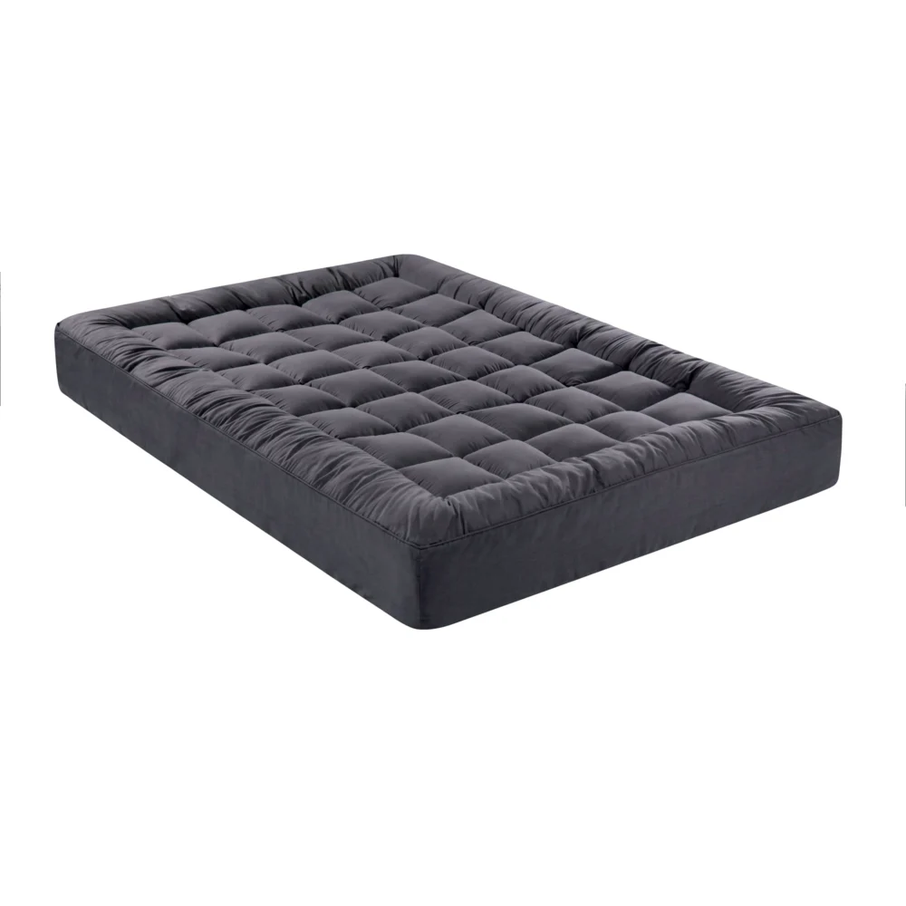 Giselle Bedding Bamboo Charcoal Filling Pillowtop Topper 1000GSM 5cm Thick
