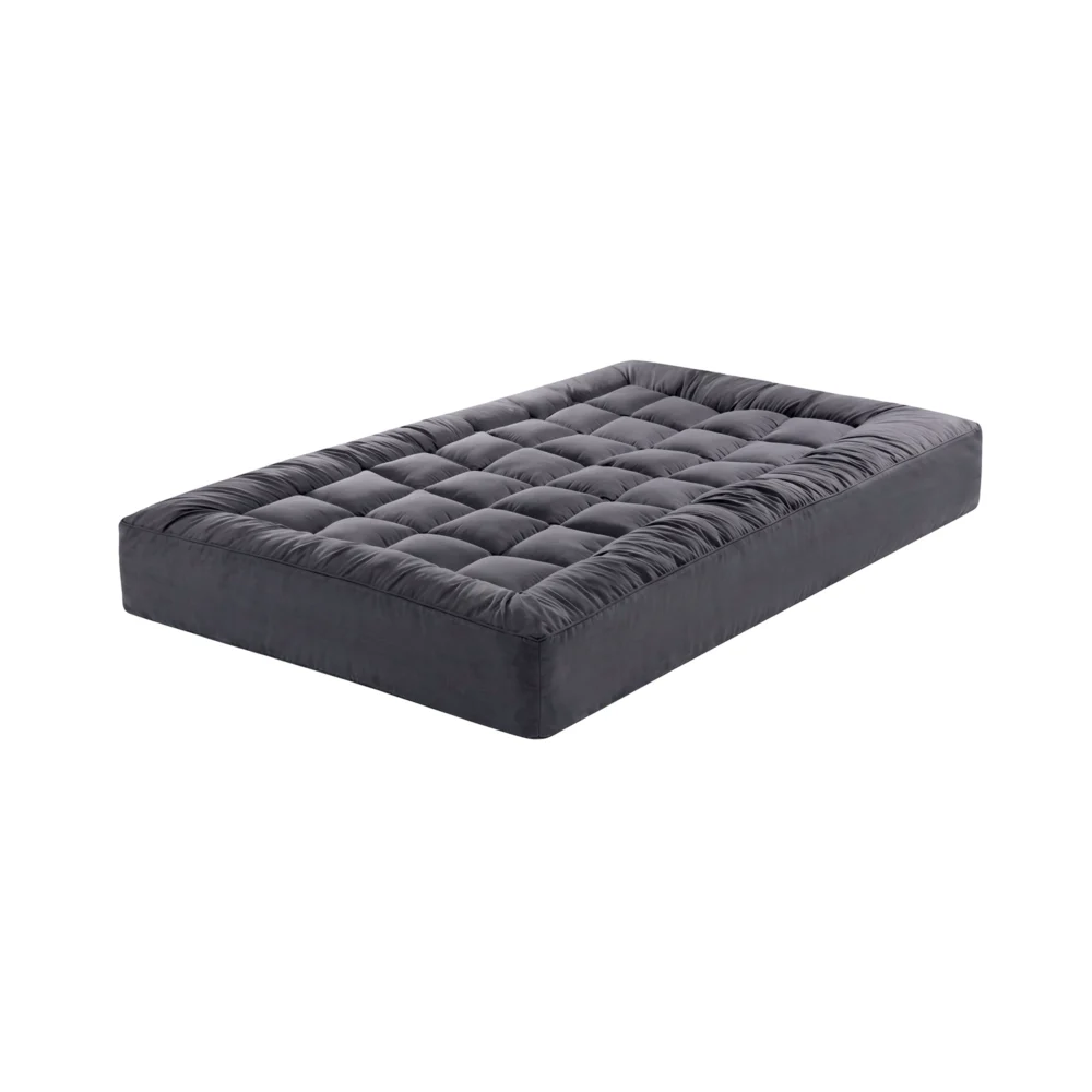 Giselle Bedding Bamboo Charcoal Filling Pillowtop Topper 1000GSM 5cm Thick