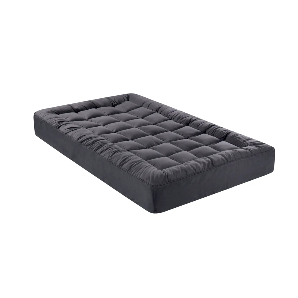 Giselle Bedding Bamboo Charcoal Filling Pillowtop Topper 1000GSM 5cm Thick