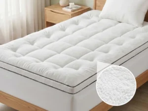 Giselle Bedding King Single Mattress Topper 5cm Coral Fleece