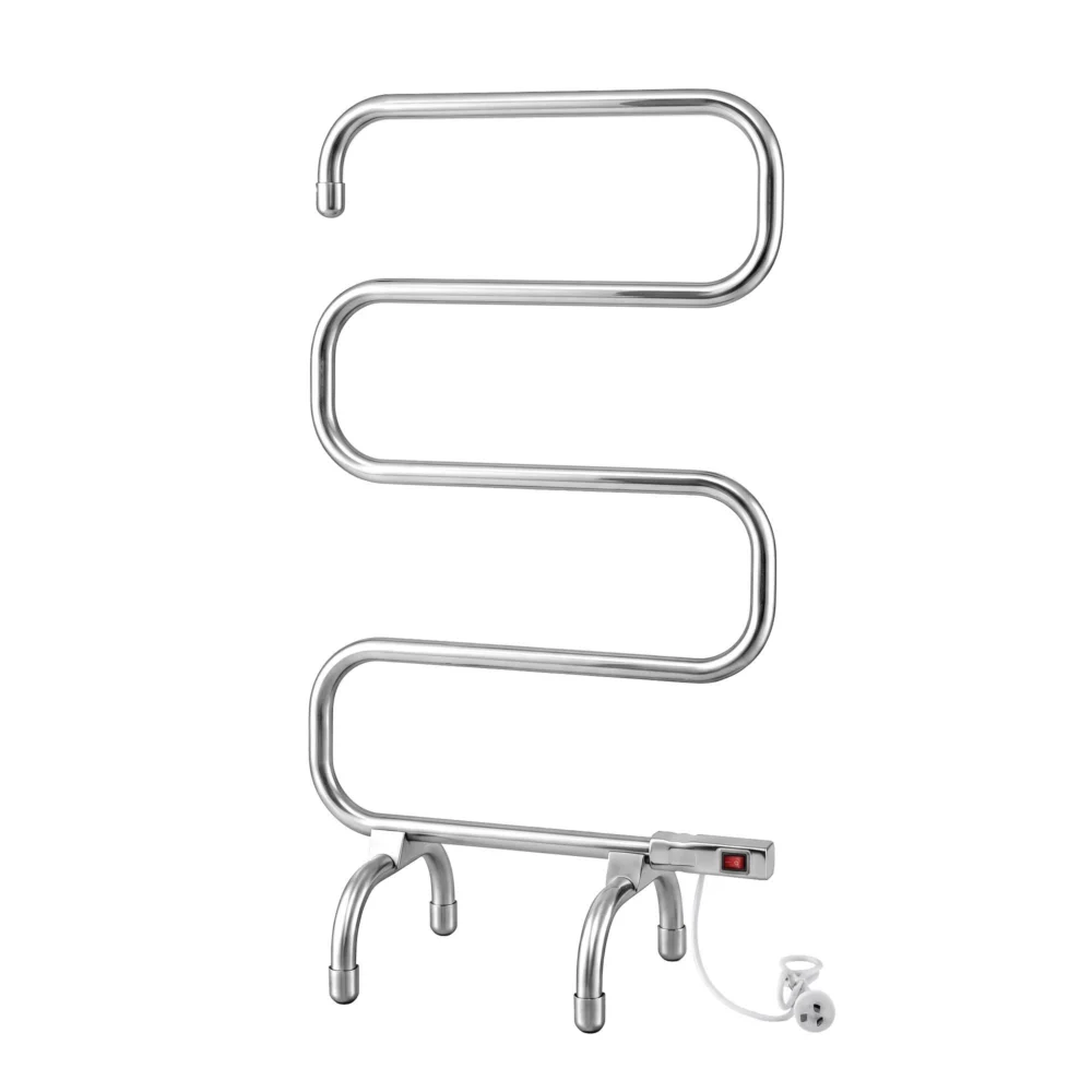 Devanti Electric Heated Towel Rail Rack 5 Bars Freestanding Clothes Dry Warmer