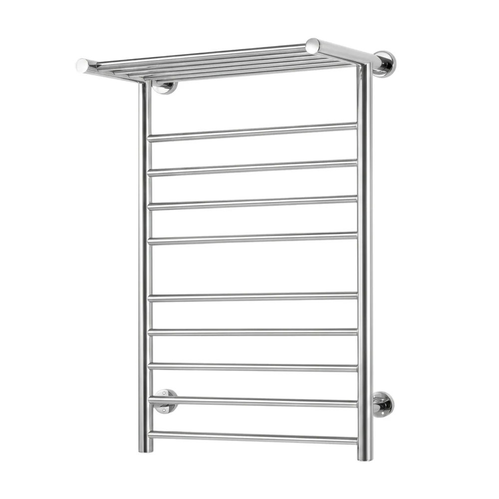 Devanti Electric Heated Towel Rail Rack 14 Bars Wall Mounted Clothes Dry Warmer