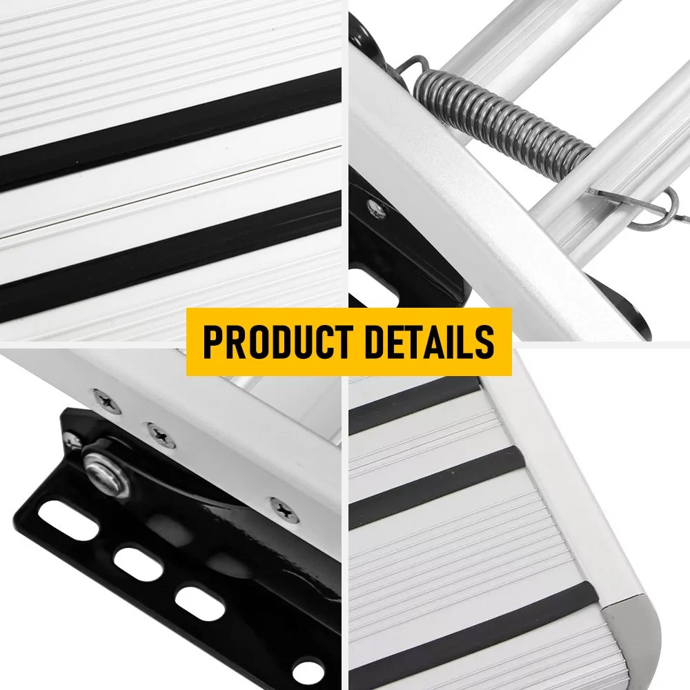 Heavy Duty Pull-Out Caravan Step – Folding Aluminium RV Entry Step, Non-Slip