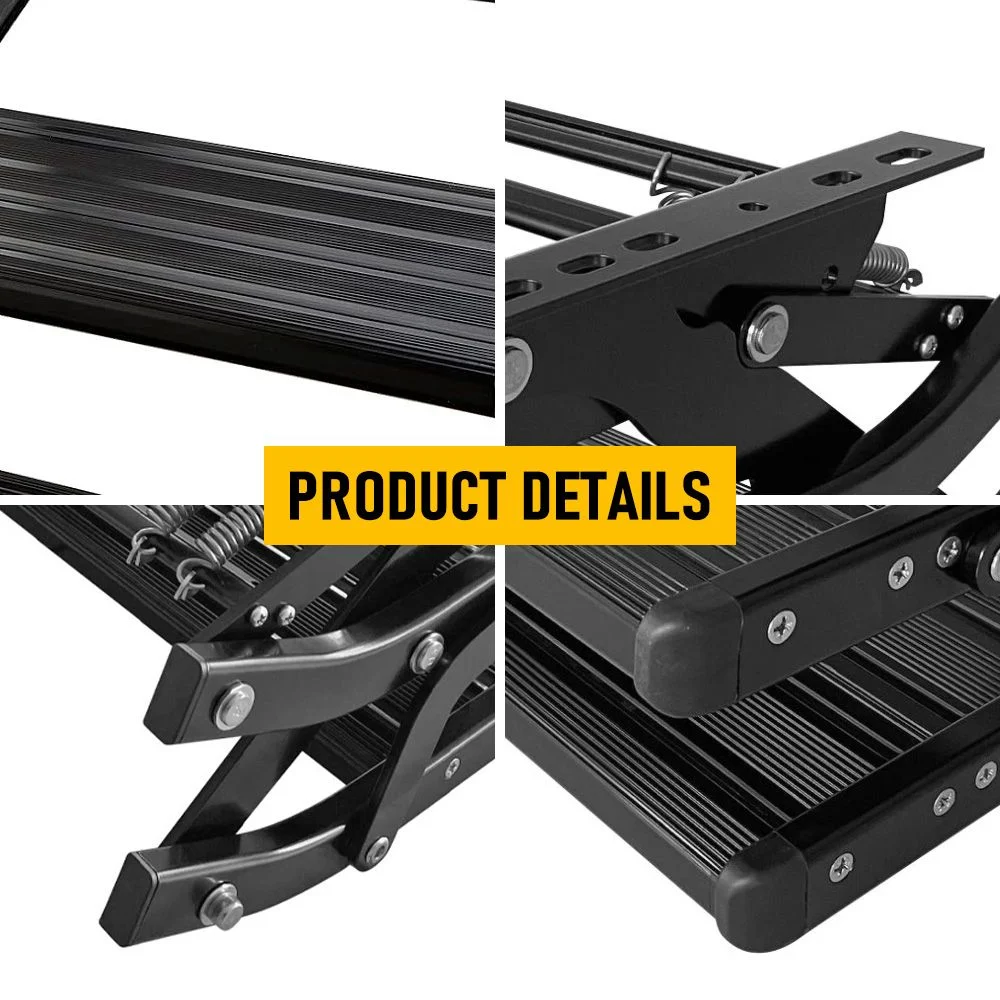 Heavy Duty Double Aluminium Caravan Step – Anti-Slip RV Entry Step, Stable