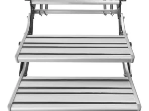 Heavy Duty Double Aluminium Caravan Step – Anti-Slip RV Entry Step, Stable