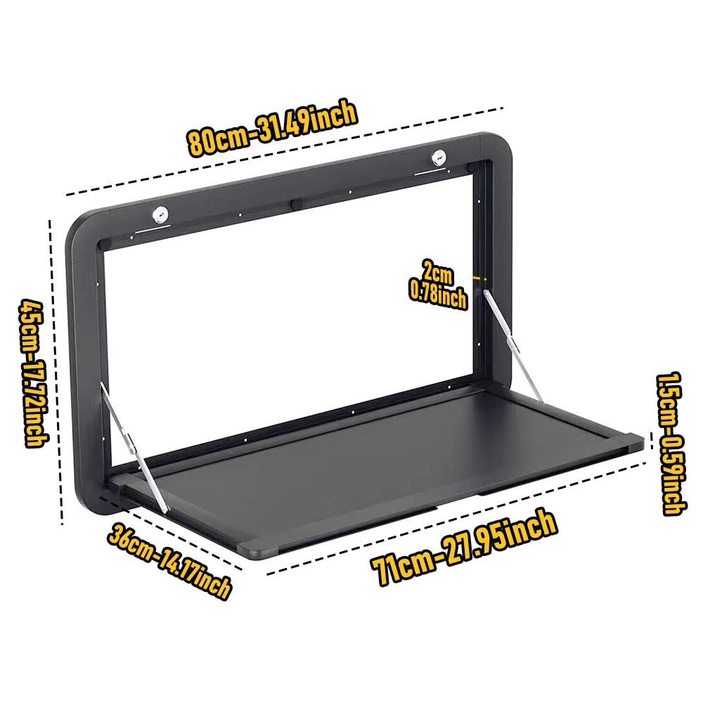 Aumerage Aluminium Folding Caravan Table – Lockable, Space-Saving Portable Table