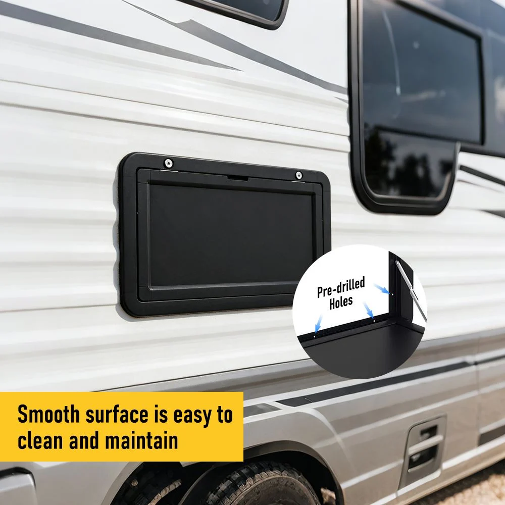 Aumerage Aluminium Folding Caravan Table – Lockable, Space-Saving Portable Table