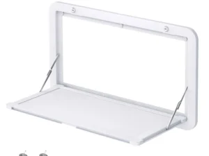 Heavy Duty Folding Caravan Table 800 x 450mm – Full Metal Frame, Lockable, 50kg