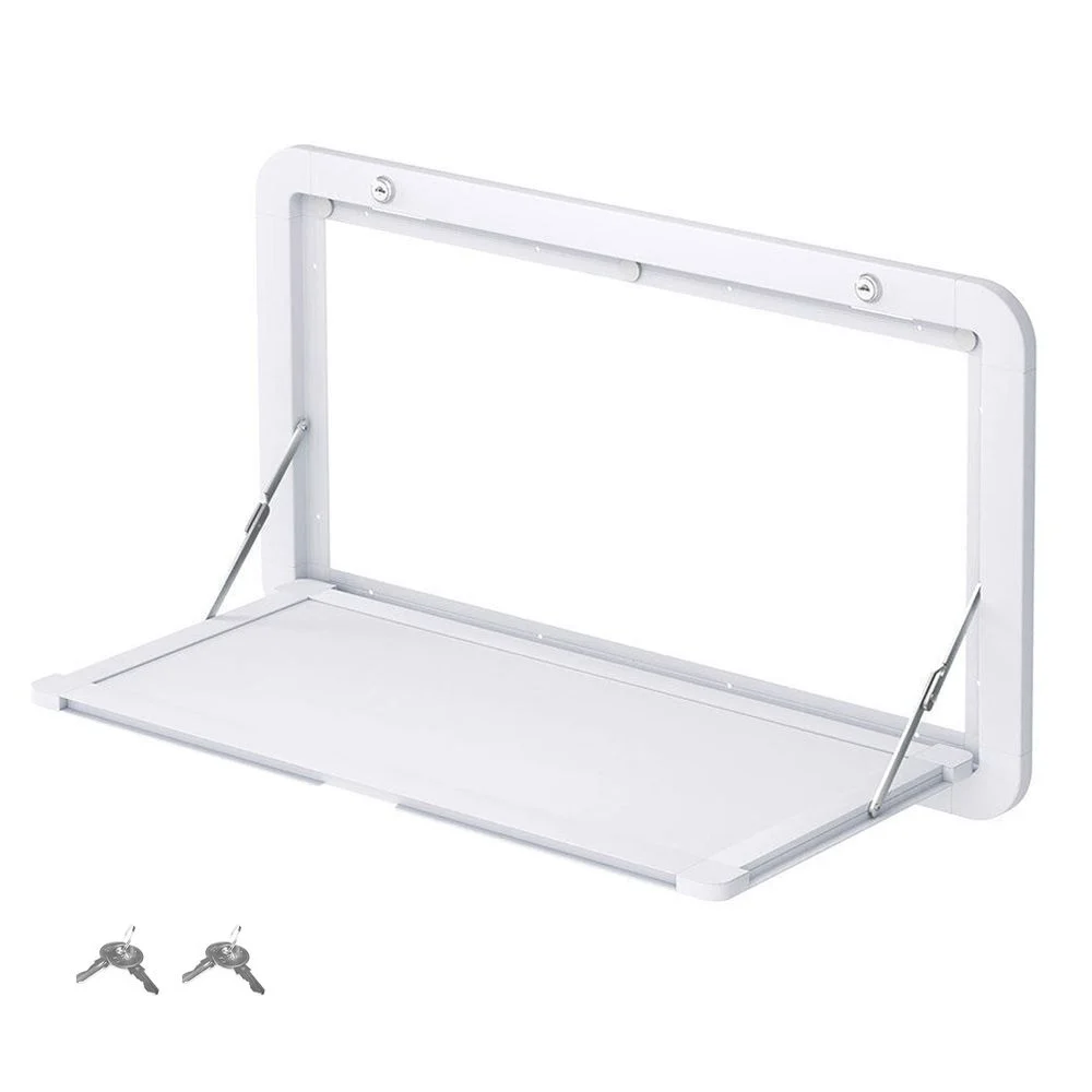 Heavy Duty Folding Caravan Table 800 x 450mm – Full Metal Frame, Lockable, 50kg