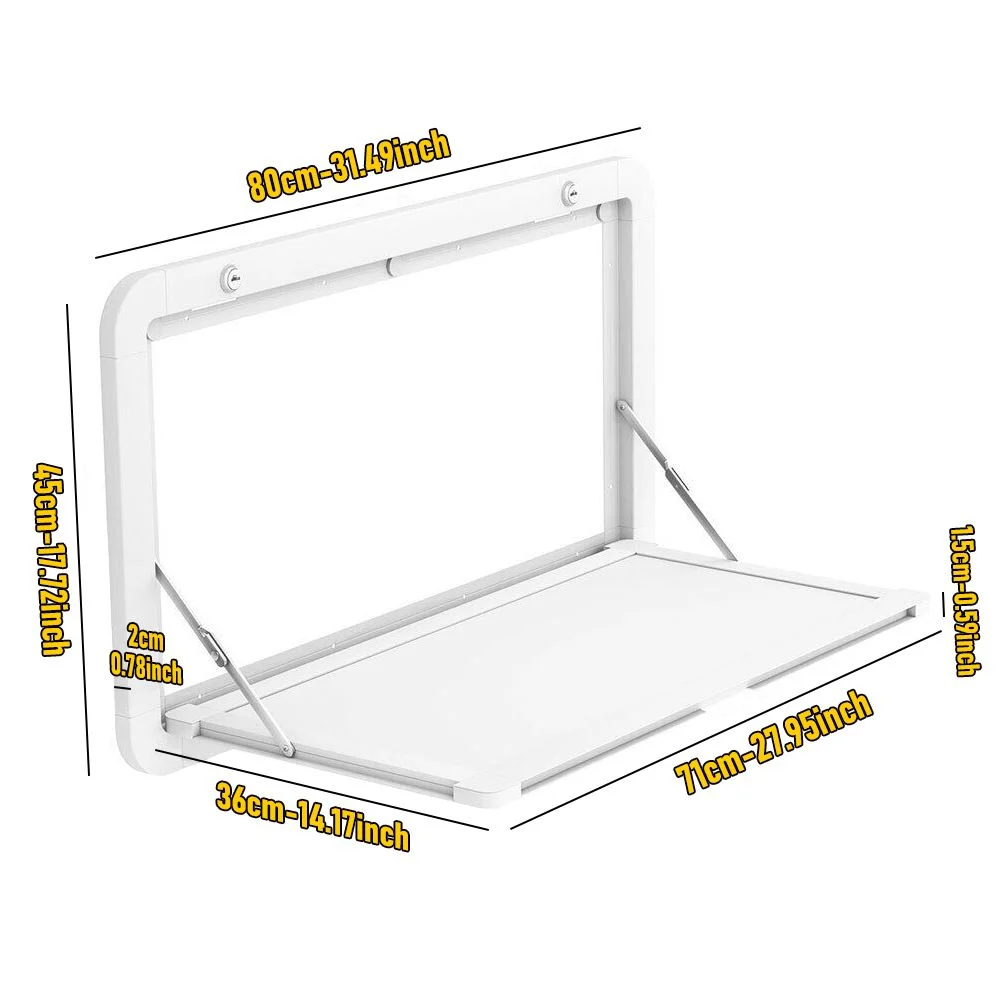 Heavy Duty Folding Caravan Table 800 x 450mm – Full Metal Frame, Lockable, 50kg