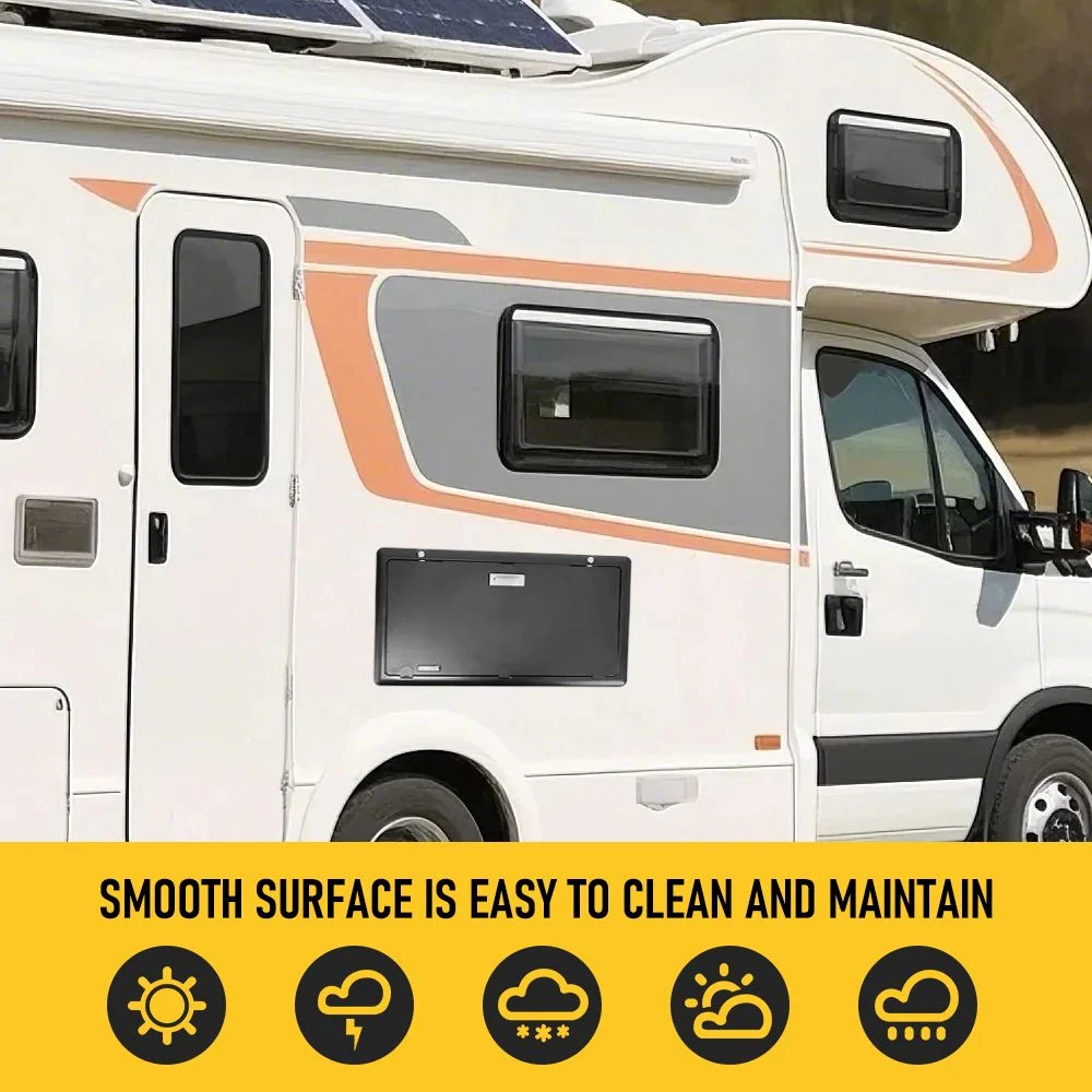 Folding Caravan Table – Lockable Space-Saving Portable Table for Camper