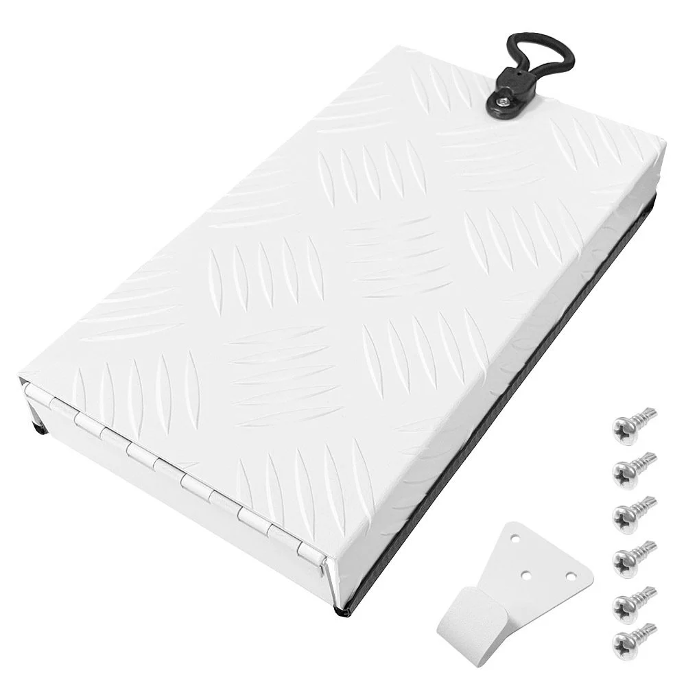 RV Truma Cowl Cover Silver Checker Aluminum Universal Flue Vent Truma Hotwater