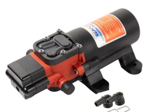 12V Water Pressure Diaphragm Pump 3.8LPM 40PSI Self-Priming Water Pump for RV