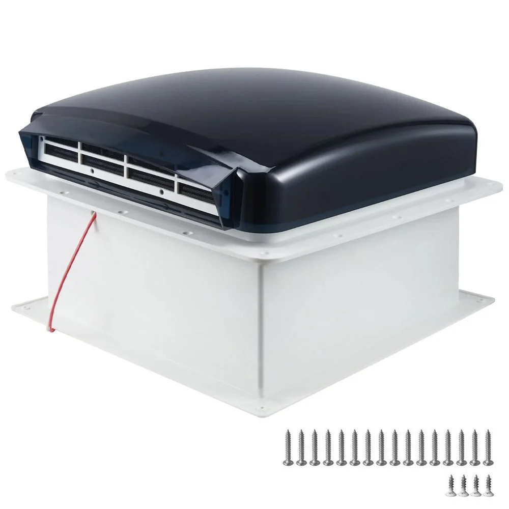 12V Caravan Roof Vent Fan w/ LED Light & Reversible Airflow – Waterproof