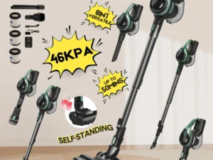 46Kpa Strong Suction, Lightweight Handheld Vacuum Cleaner, 2500mAh Removable