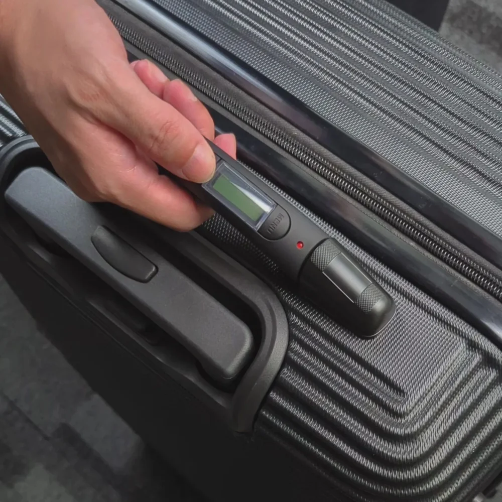 24" Digital Weighing Scale & USB Charging Port Lightweight Luggage Suitcase