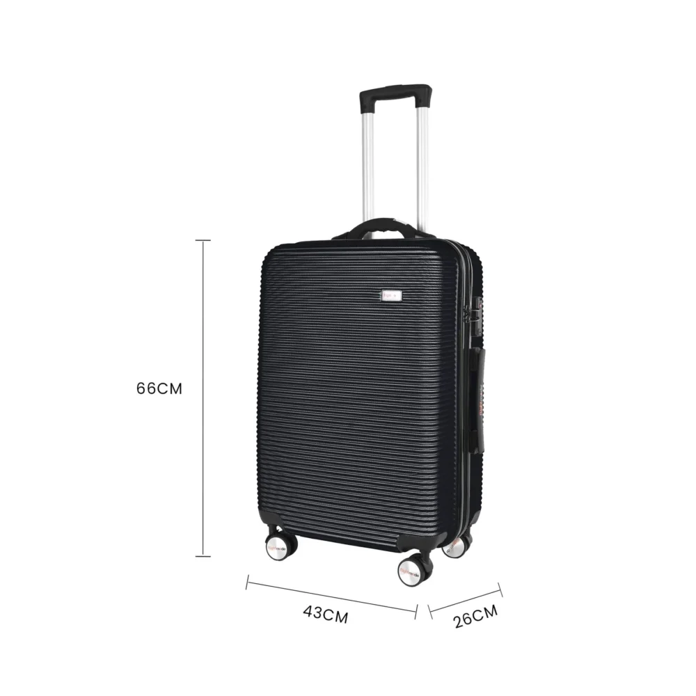 24" Digital Weighing Scale & USB Charging Port Lightweight Luggage Suitcase