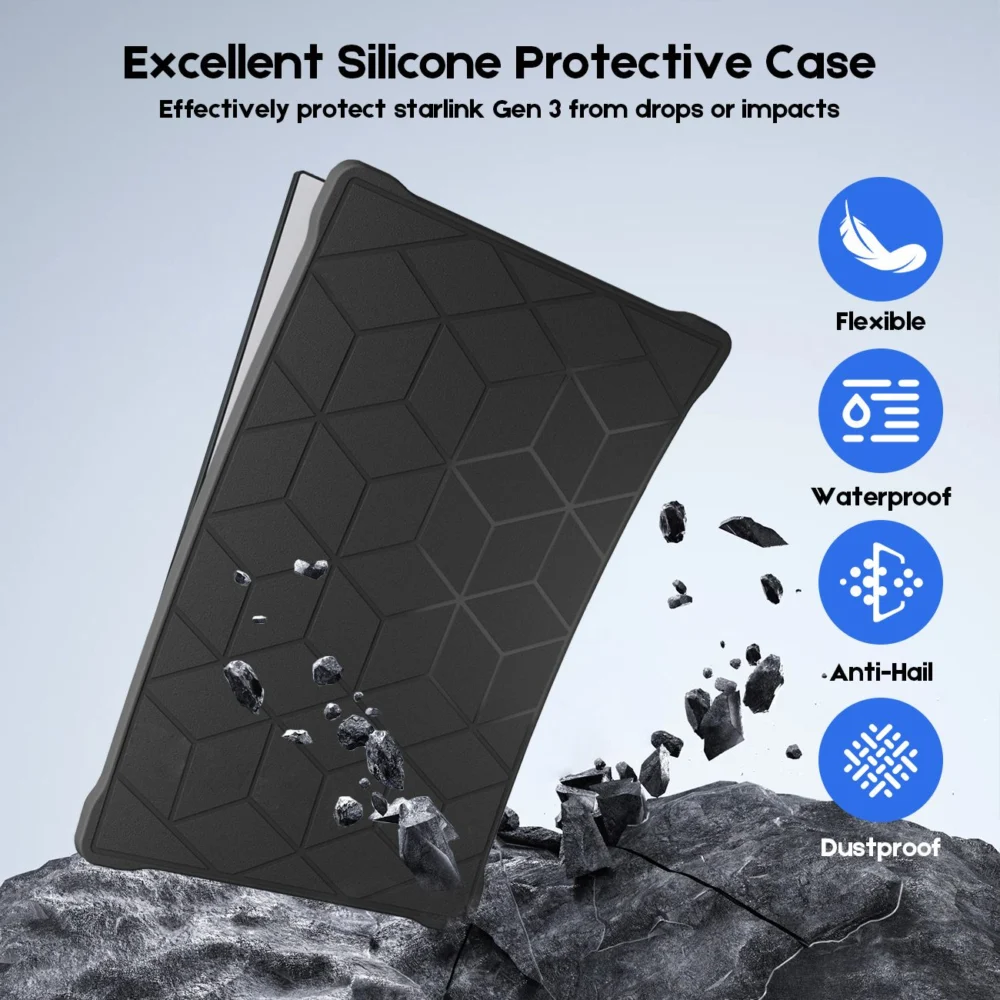 Silicone Cover for Starlink Gen 3 Standard, Waterproof Protective Case