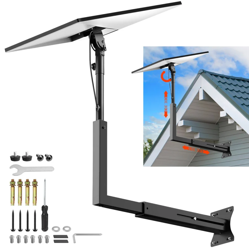 Long Arm Mount for Starlink Gen 3 Standard, Adjustable Telescoping Roof & Wall