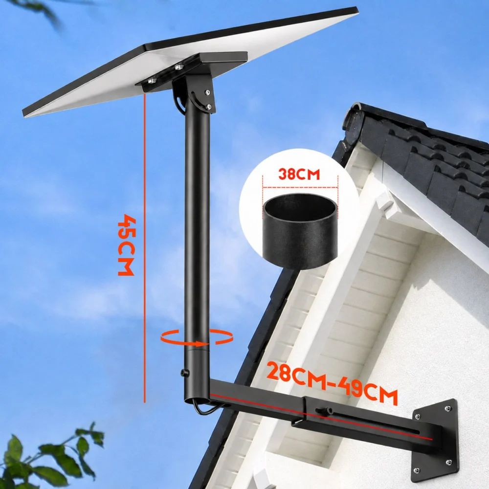 Starlink Mount for Gen 3 / Standard 4 / 4X, Adjustable Telescoping Wall & Roof