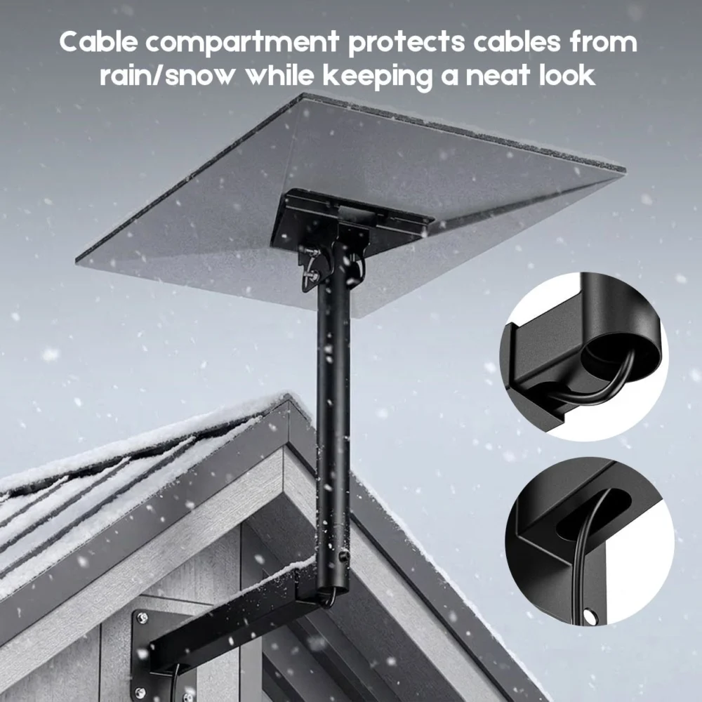 Starlink Mount for Gen 3 / Standard 4 / 4X, Adjustable Telescoping Wall & Roof