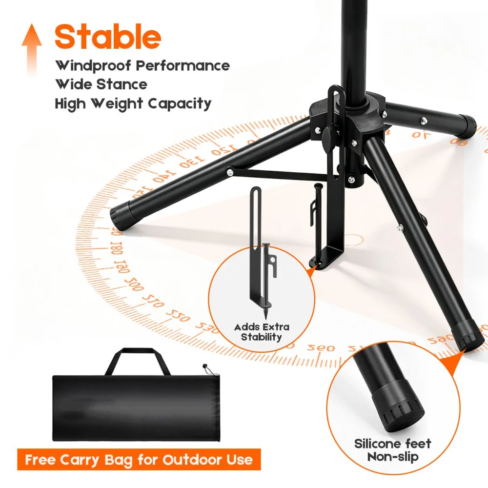 Tripod Mount for Starlink Gen 3, Adjustable Portable Ground Stand w/ 360°