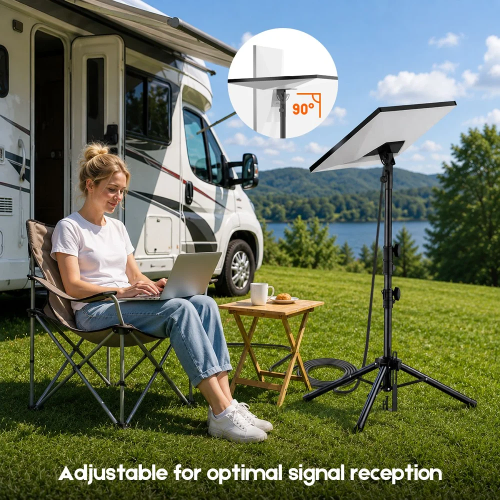 Tripod Mount for Starlink Gen 3, Adjustable Portable Ground Stand w/ 360°