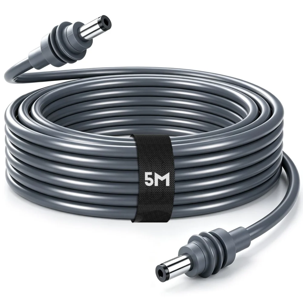 DC to DC Power Cable for Starlink Mini 5M 16AWG 5.5x2.1mm Waterproof Extension