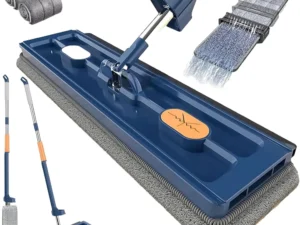 360 Degree Rotatable Mop for Hardwood Floors, Compatible w/ Microfiber Pads