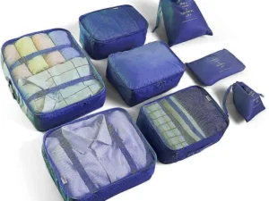 8pcs Travel Organizer Set Packing Cubes for Clothes, Shoes, Toiletries & More