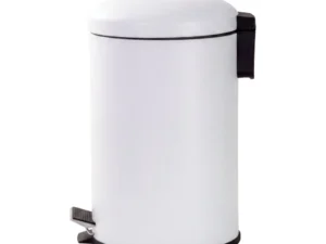 12L Pedal Bin with Stainless Steel and Plastic Construction