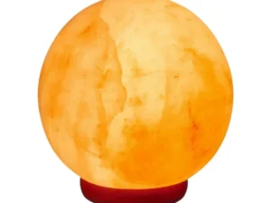 Orku 12cm Ball Shape Himalayan Pink Salt Lamp - Carved Sphere Night Light