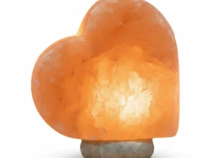 Orku Heart Shaped Himalayan Pink Salt Lamp - Hand Carved Love Night Light