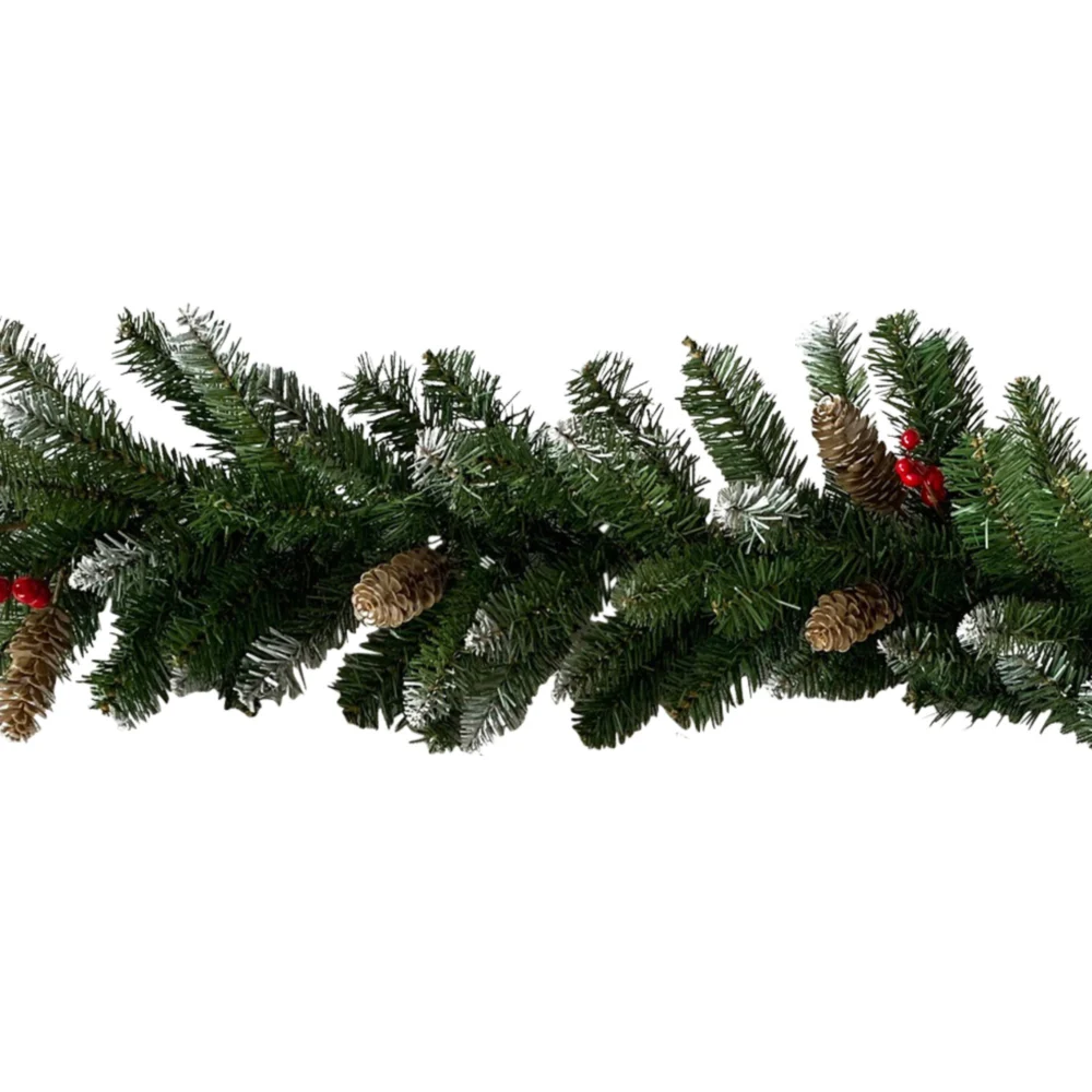 Christabelle 2.7m Christmas Garland w/ Pine Cones & Berries Pine Tree Decoration