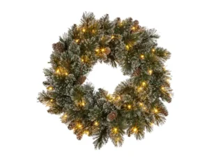 Christabelle 61cm Christmas Wreath Cashmere Pine w/ LED Lights Front Door