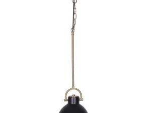 Sarantino Matte Black & Brushed Gold Pendant Light Modern Adjustable Ceiling