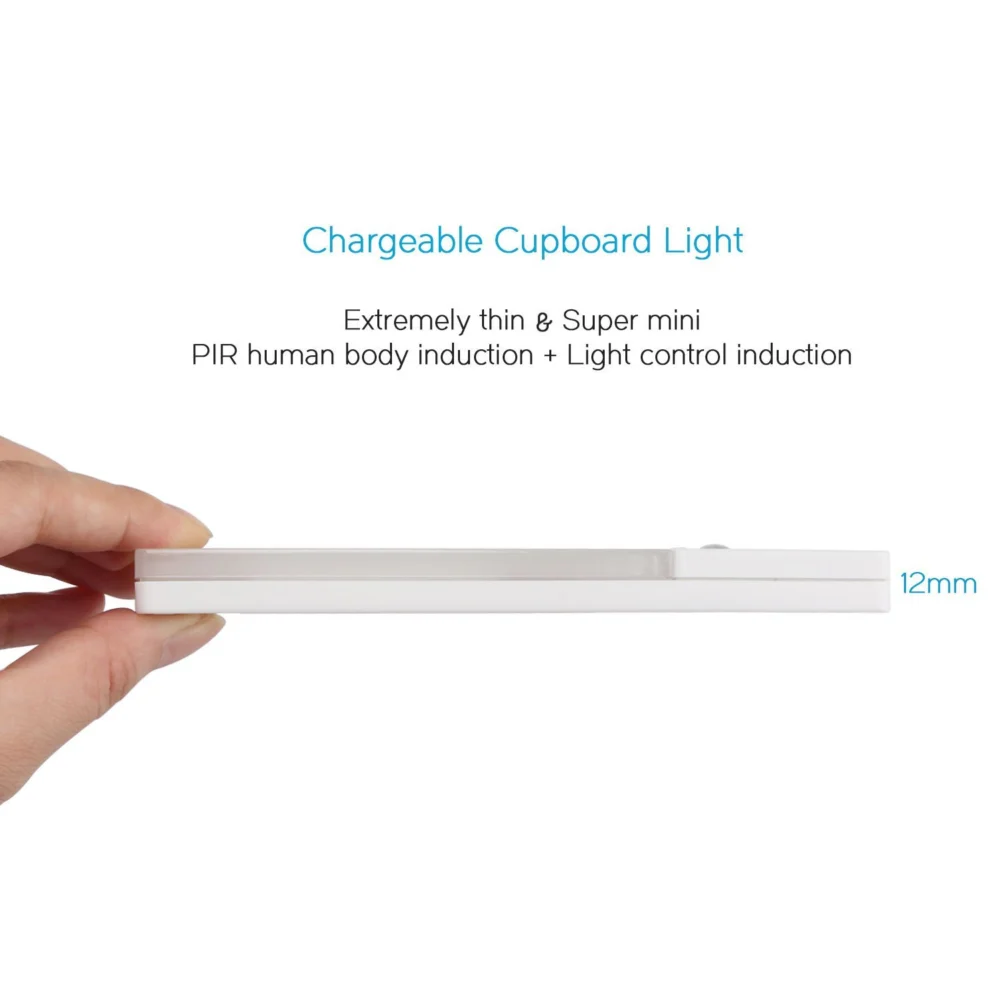 EL608 Rechargeable Infrared Motion Sensor Wall LED Night Light Torch (Warm
