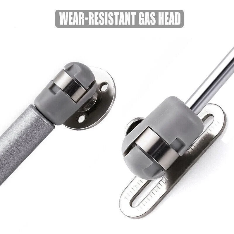 4PCS 80N Gas Strut Kitchen Cabinet Cupboard Door Hinges Stays - Black