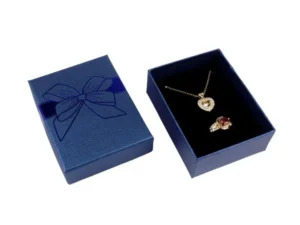 32pcs Jewelry Storage Box Necklace Pendant Ring Organizer Gift Packaging - Blue