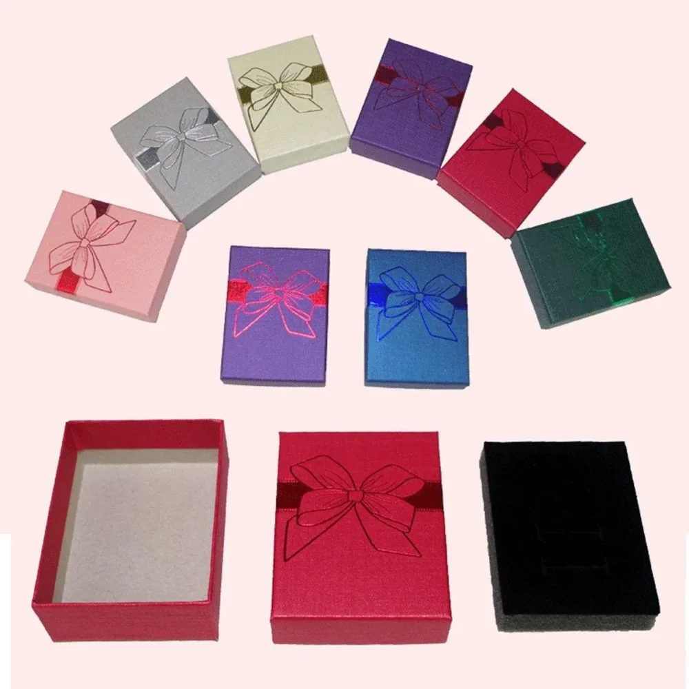 32pcs Jewelry Storage Box Necklace Pendant Ring Organizer Gift Packaging - Blue