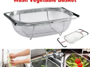 1-Piece Adjustable Over-Sink Drain Basket