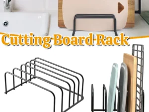 Kitchen Counter Chopping Board Rack Multifunction Dish Drying Storage Holder