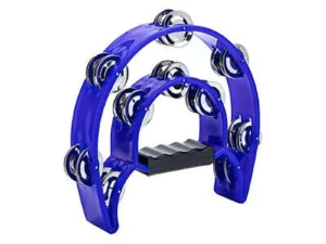 Double Half Moon Tambourine Handheld Musical Percussion Instrument Bell Drum