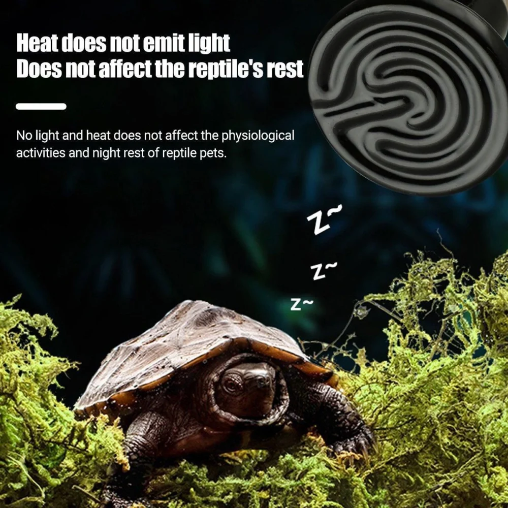 2X Ceramic Infrared Heat Lamp Bulbs for Reptiles and Terrariums - 25W-2PCS