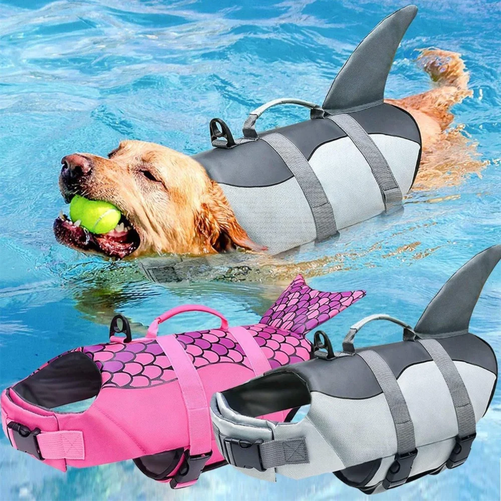 Pet Life Jacket Dog Swim Vest Outdoor Water Gear for Summer Swimming Activities