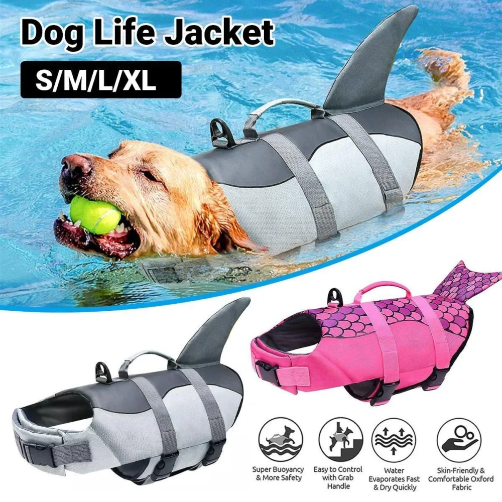 Pet Life Jacket Dog Swim Vest Outdoor Water Gear for Summer Swimming Activities